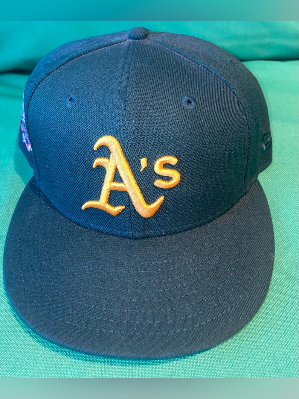 New Era Oakland A's Black and Green 59FIFTY Fitted Cap